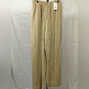 A New Day Beige Wide Legged Drawstring Women's Pants Size 2X NWT